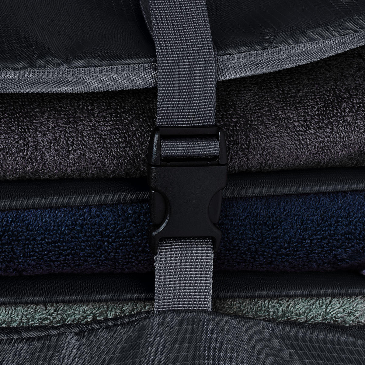 GEPÄCK-ORGANIZER - Schwarz, Textil/Metall (44/55/30cm) - Relaxdays