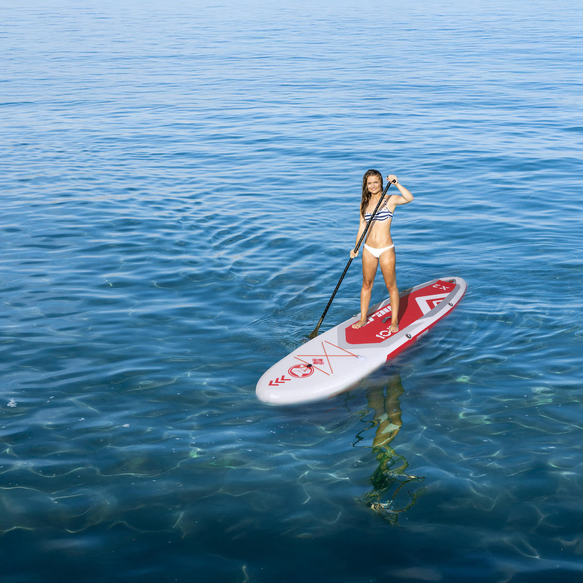 STAND-UP-PADDLE-BOARD X2 SUP Komplettset rot 330 x 81 x 13 cm mit viel Zubehör - Rot, Kunststoff (330/81/15cm) - Zray