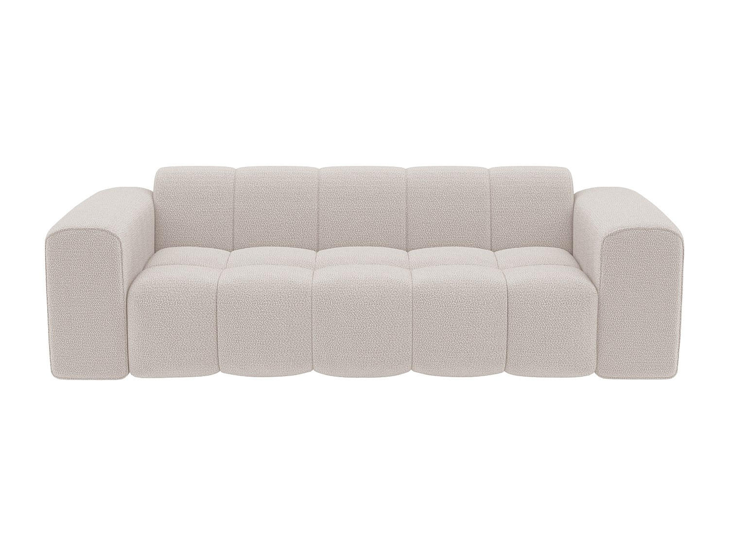SOFA - 3 Personen - stoff - beige Caleso - Beige, Textil (241/69.5/94cm) - Vente-Unique