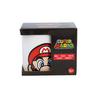 KINDERBECHER MARIO HEAD Super Mario weiß 325 ml - Weiß, Keramik (0.325L)