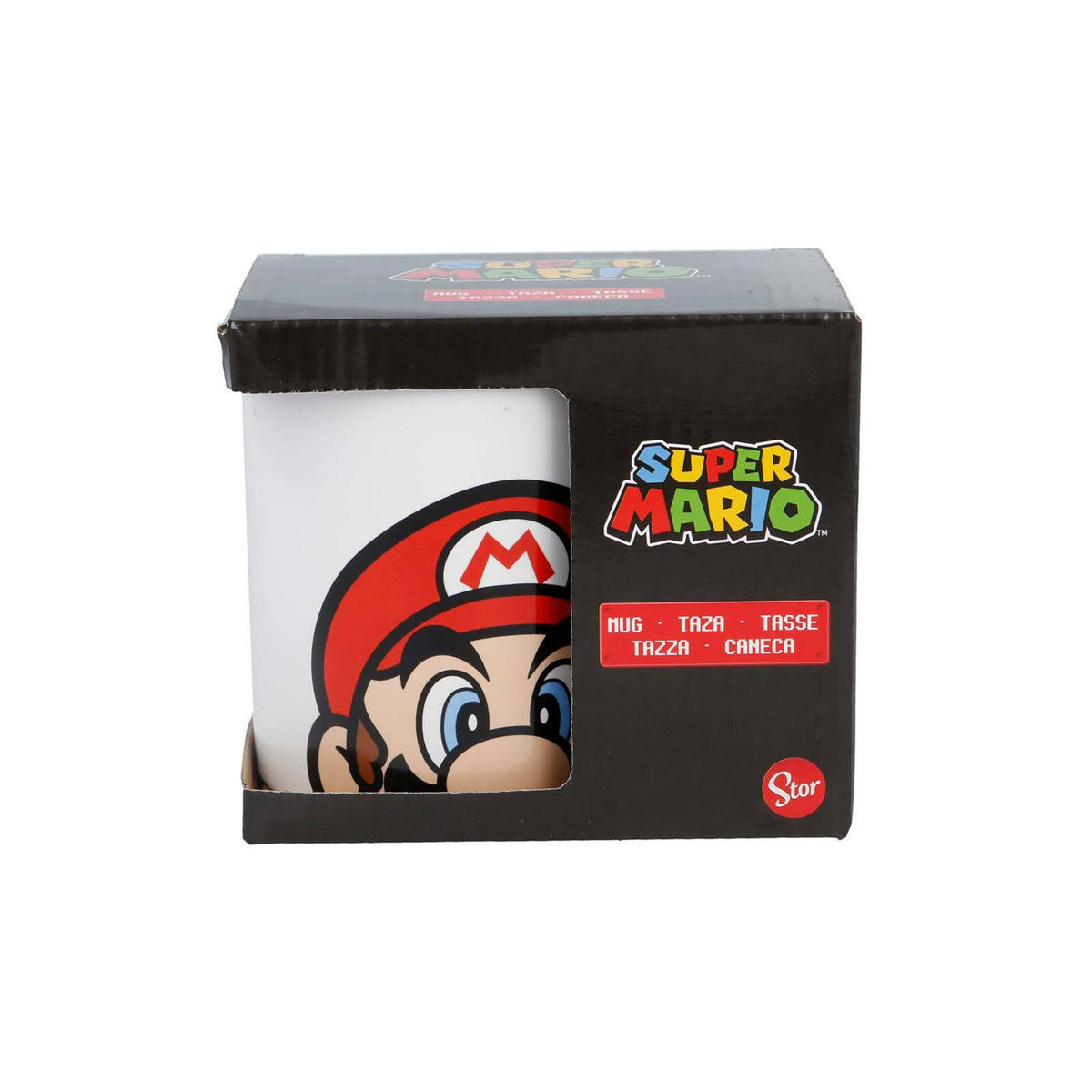 KINDERBECHER MARIO HEAD Super Mario weiß 325 ml - Weiß, Keramik (0.325L)