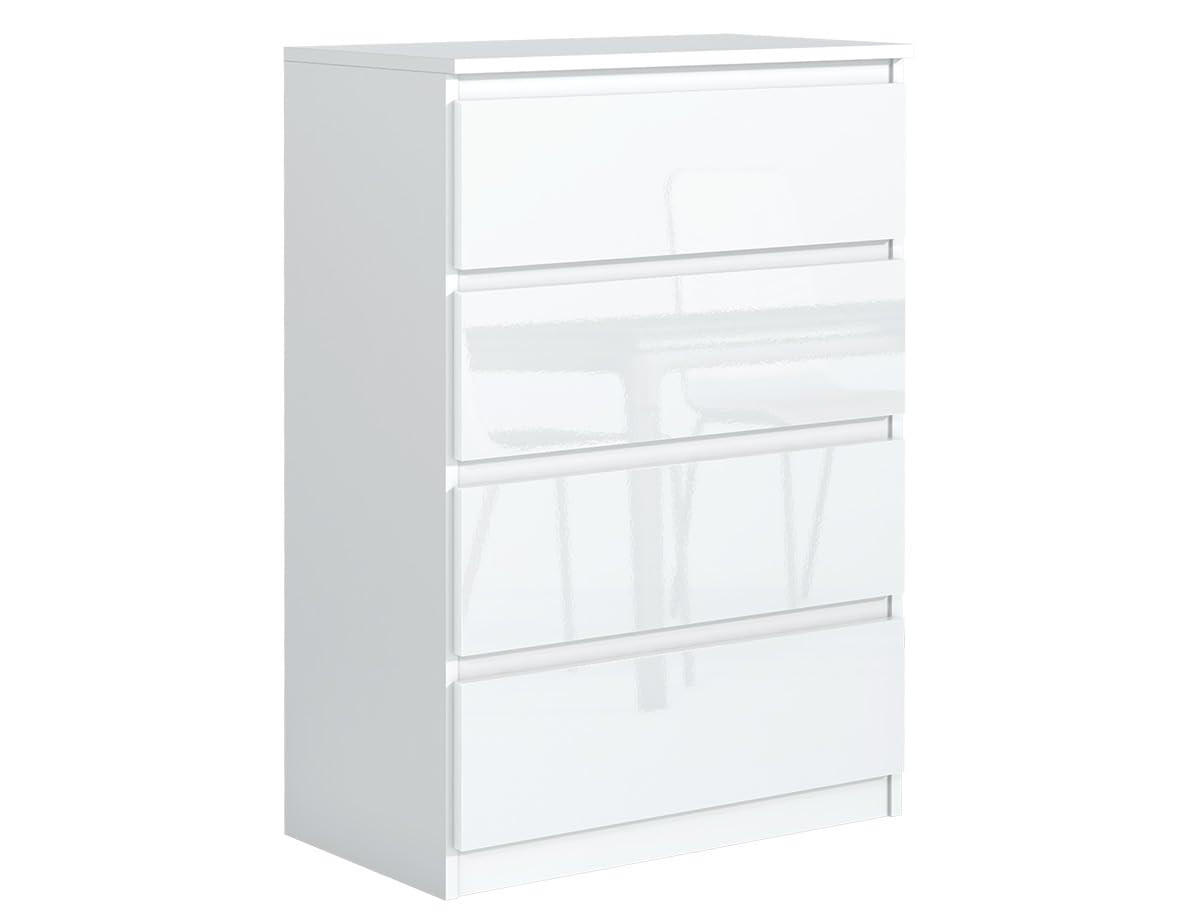 MebLocker Kommode Weiß Hochglanz 102x70x39 cm