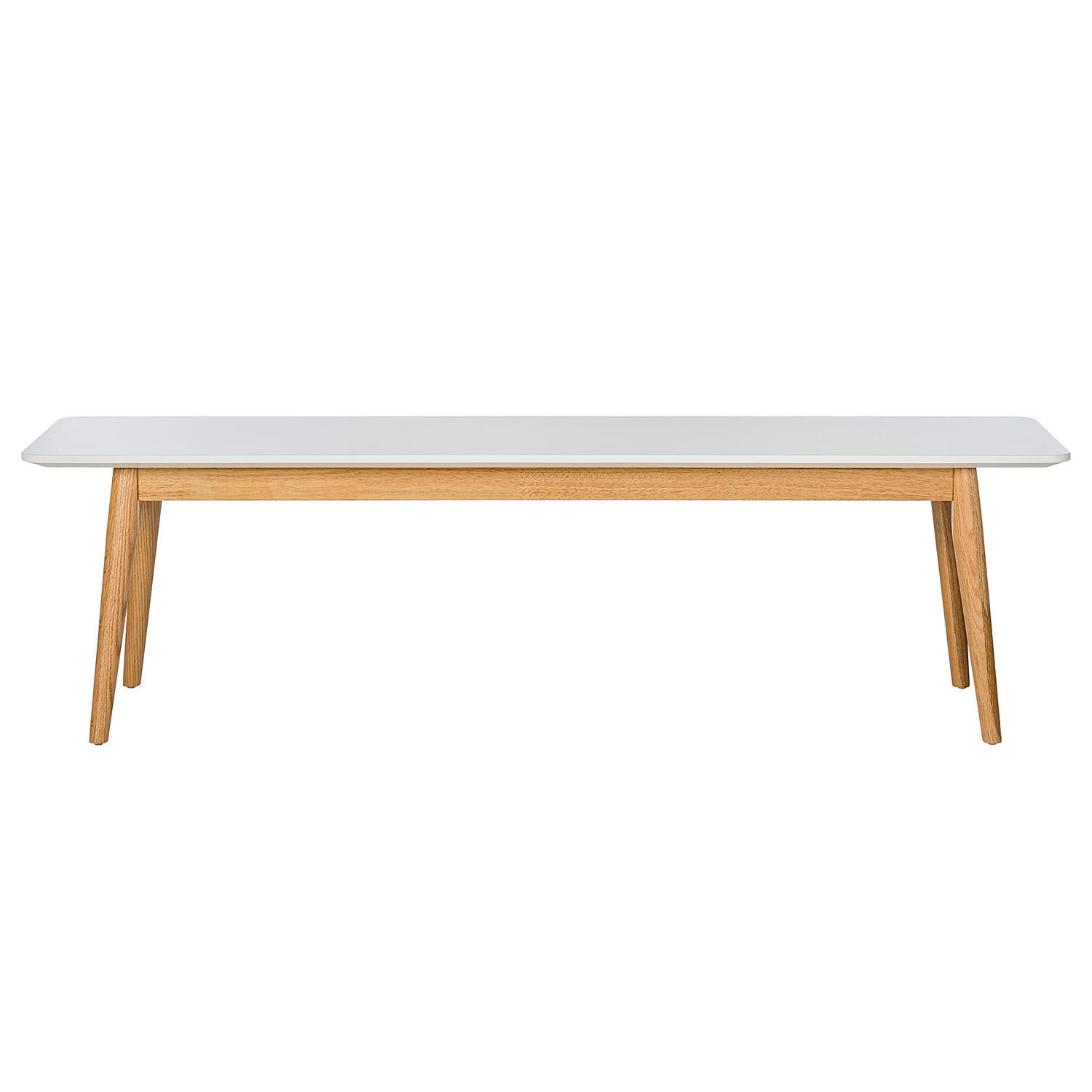 SITZBANK - Eichefarben/Weiß, Holzwerkstoff (160/45/40cm) - home24