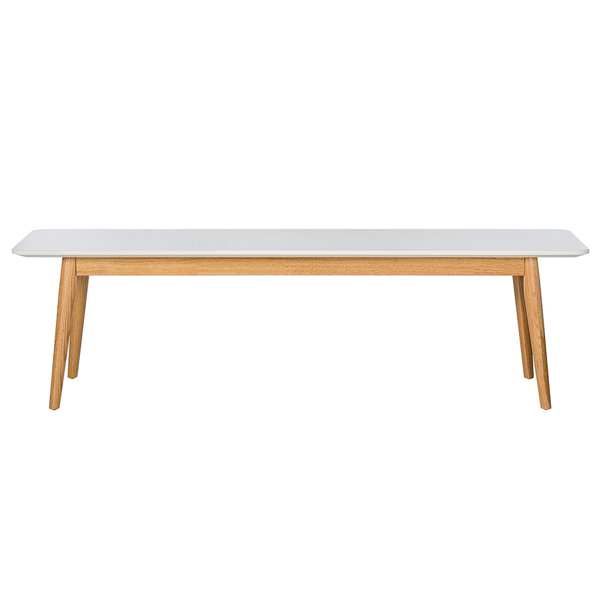 SITZBANK - Eichefarben/Weiß, Holzwerkstoff (160/45/40cm) - home24