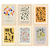 POSTER Set Mit 6 Illustrationen Von Paul Klee A3 Rahmen Aus Hellem Holz - Beige, Papier (29/3cm) - Nacnic