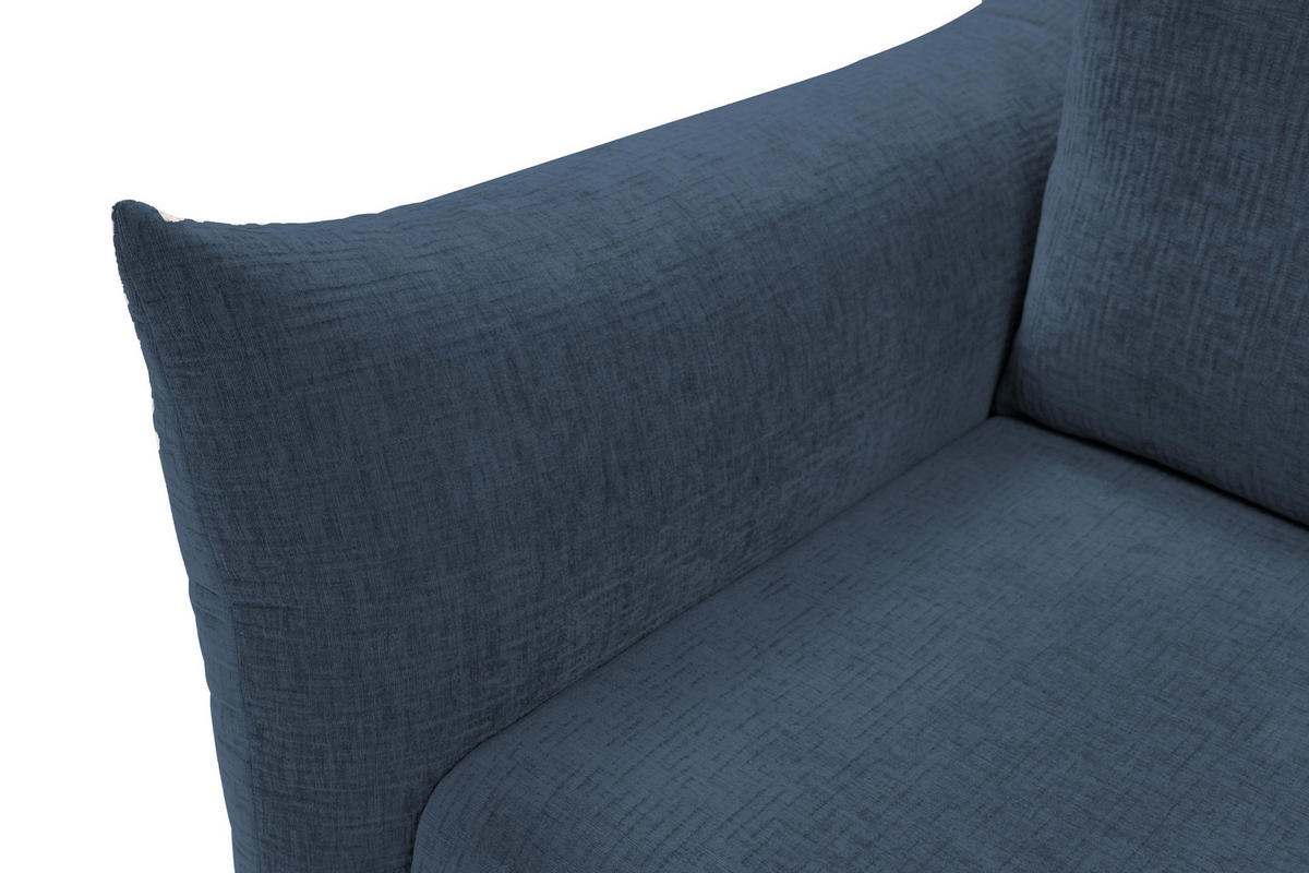 SOFA ADEL - Schlaffunktion Und Bettkasten, Wellenfederung, PUR-Schaum, Schwarze Metallfüße lose Rückenkissen, freistehend, 240x108x75 cm Forest green - Waldgrün, Holz/Textil (240/75/108cm) - DomoHome