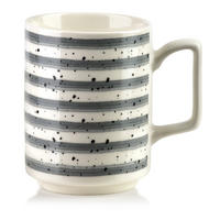 HRNEK MOJRA, porcelán, šedý - šedá, keramika (0.35L) - Mondex