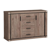 KOMMODE Dallas D-5 137 x 91 x 43,5 cm Trüffeleiche - Trüffeleichefarben, Holzwerkstoff/Kunststoff (137/91/43.5cm) - Koseto