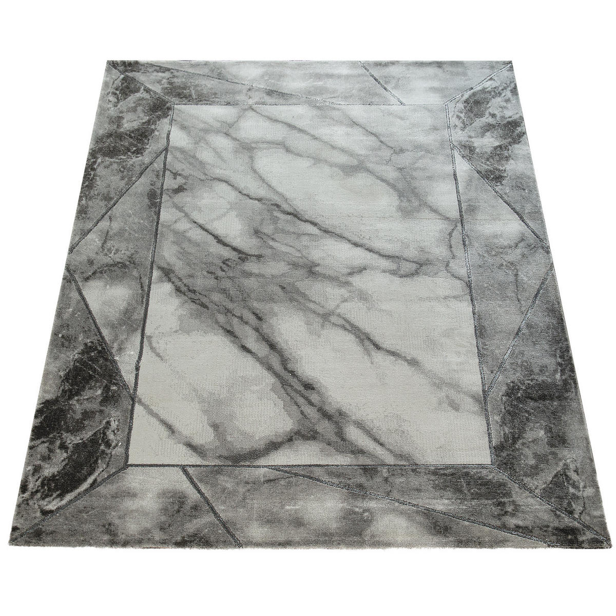 KURZFLORTEPPICH 120/170 cm Kraft 525 - Silberfarben, Textil (120/170cm) - Paco Home