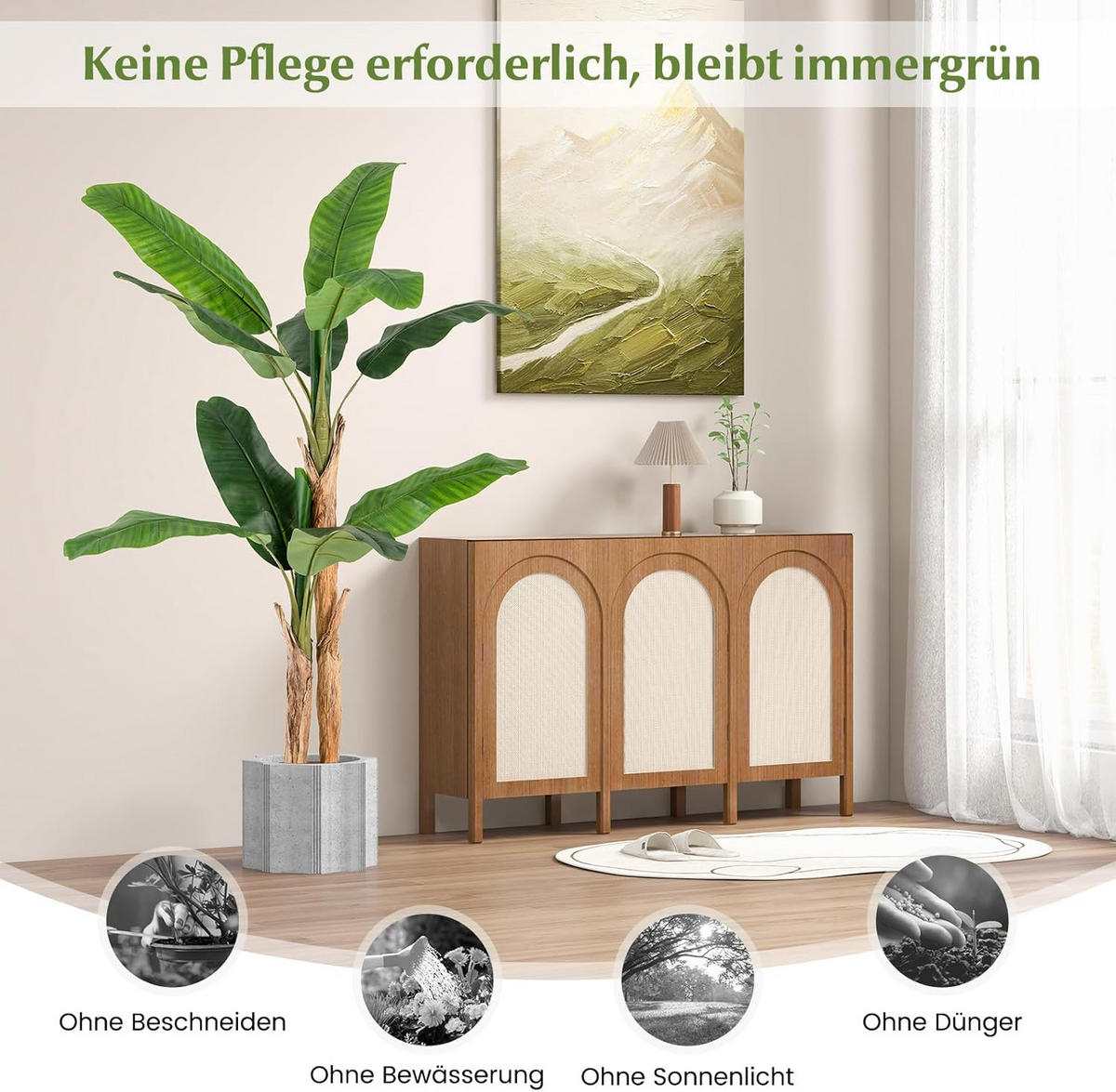 CITRONÍK zelený - zelená barva, plast (165cm) - COSTWAY