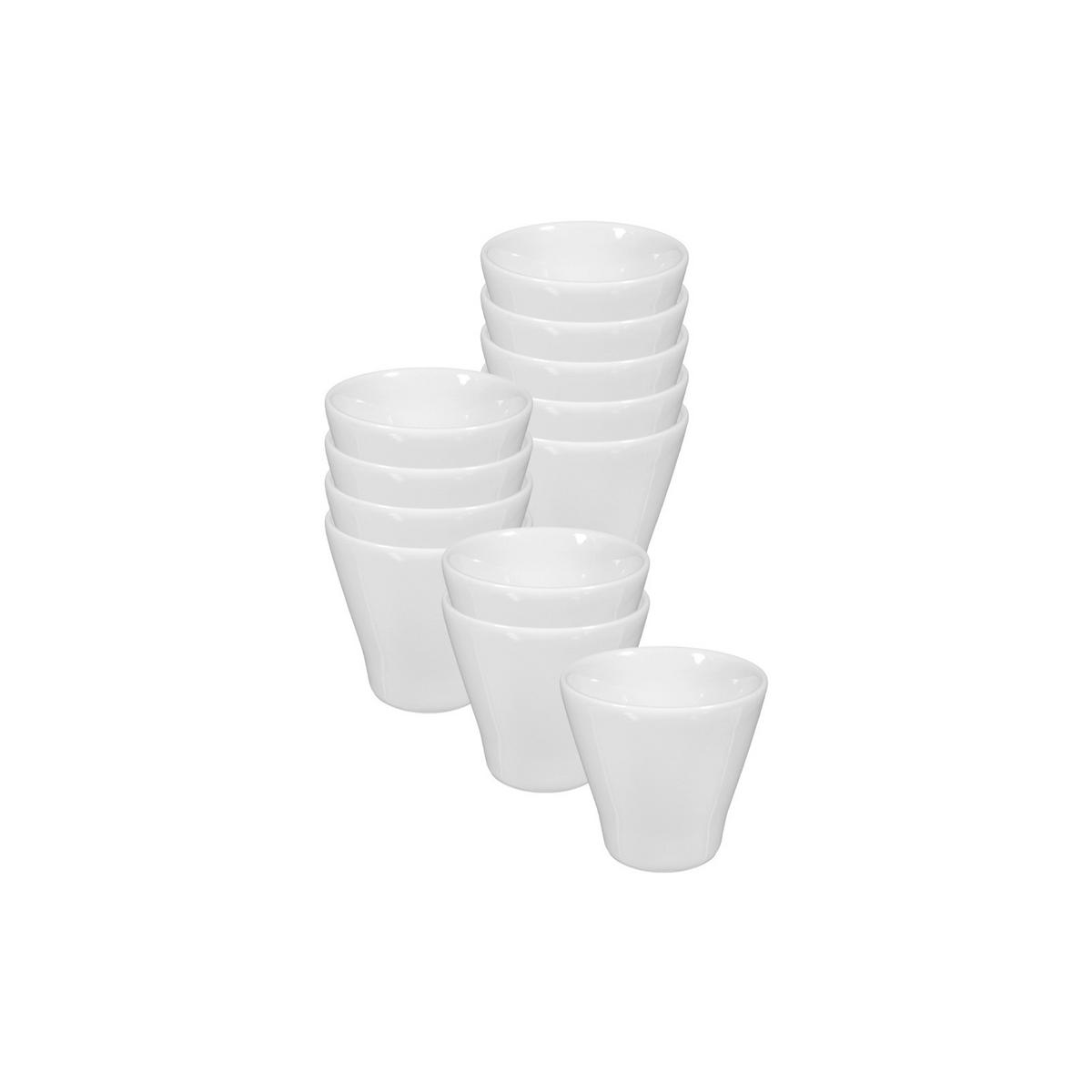 EIERBECHER Rondo/Liane weiß ø 5,3 cm 12er Set - Weiß, Keramik (5.3/4.9/5.3cm) - Seltmann Weiden