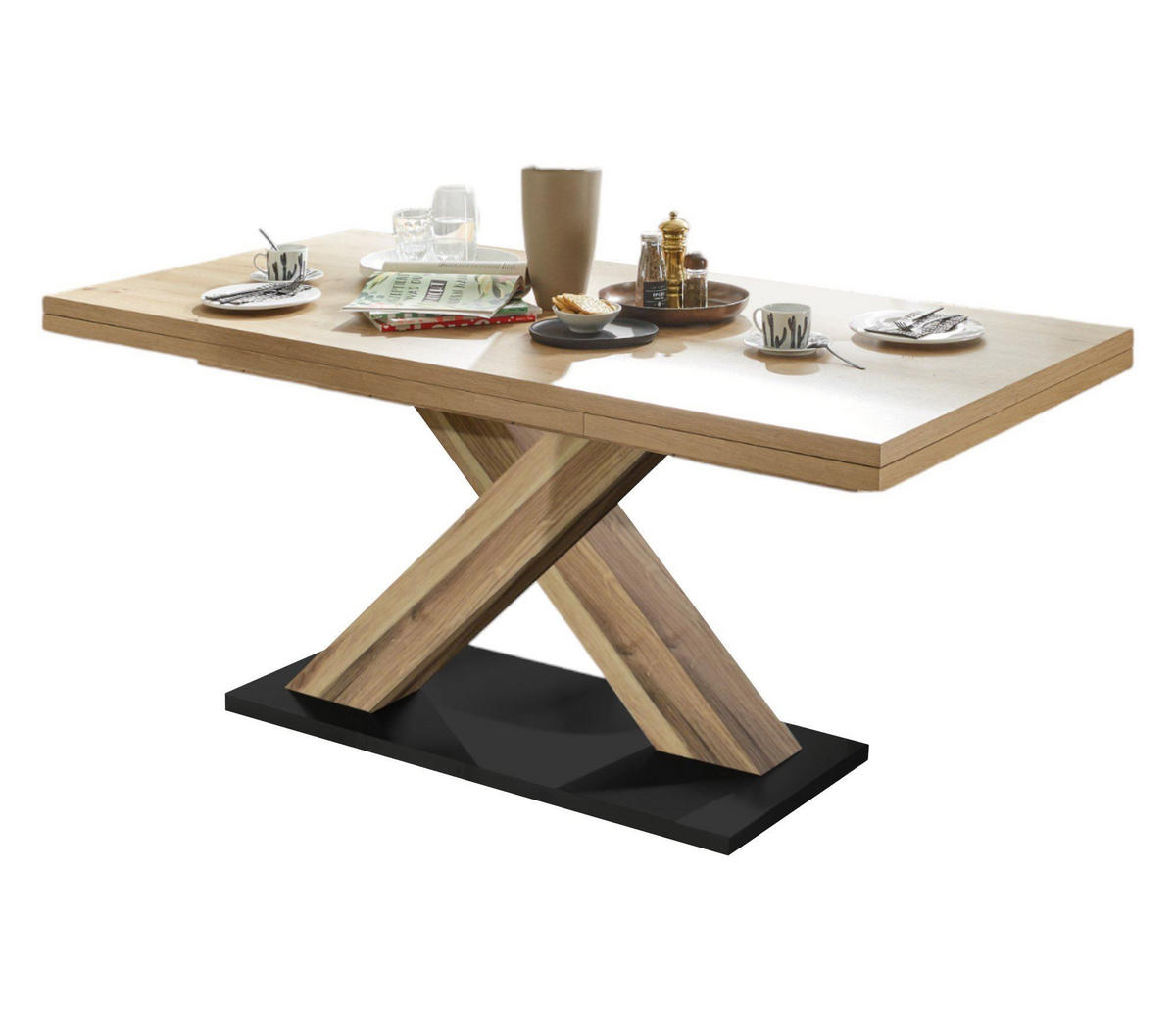 ESSTISCH ausziehbar Elene 180x90x76 Plankeneiche/Asteiche - Eiche Artisan, Holzwerkstoff (180/90/76cm) - 58aufmkessel