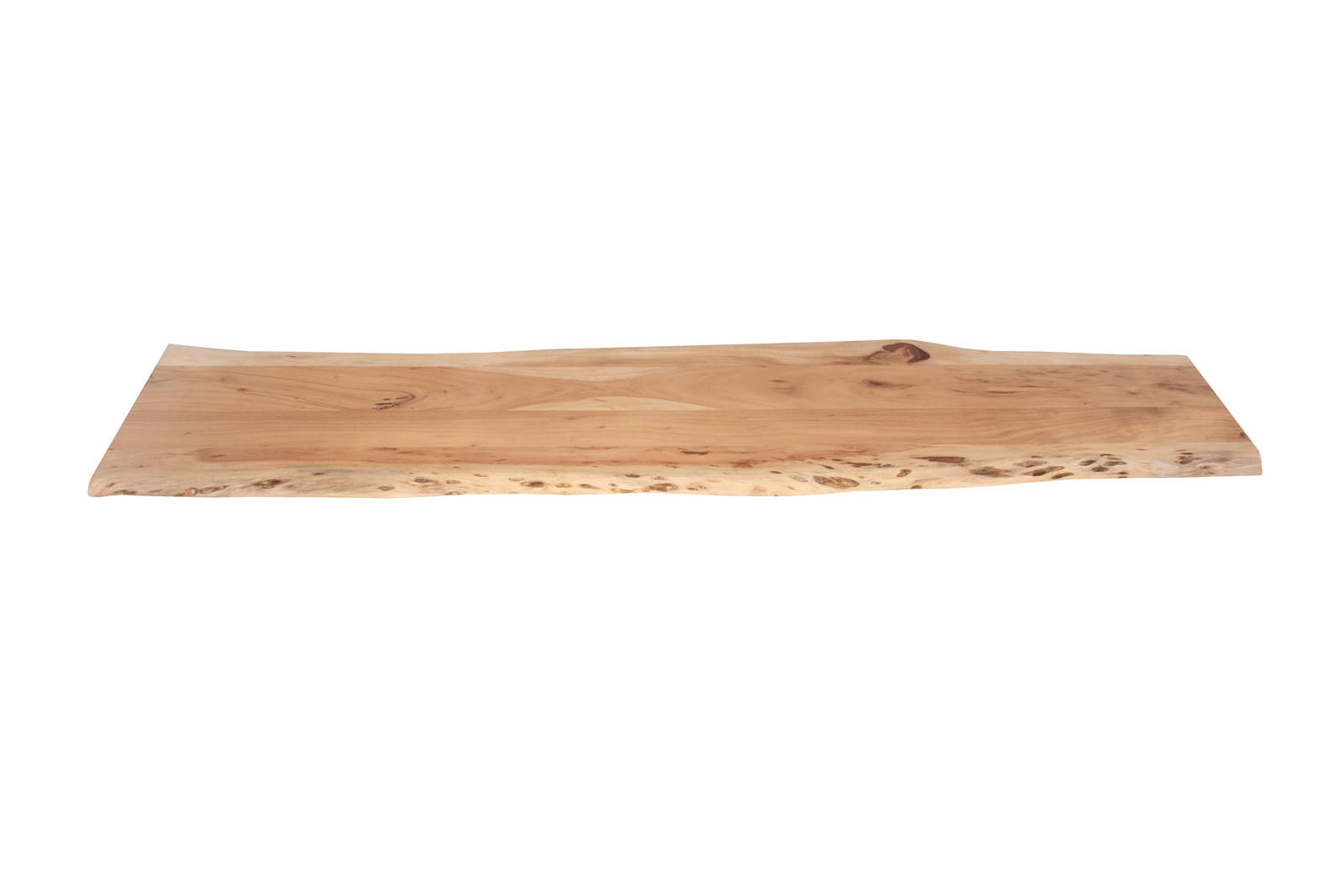 TISCHPLATTE CURTIS - Beige/Naturfarben, Akazienholz/Holz (40/160/3cm) - SAM