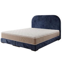POLSTERBETT LEON1 90x 200 cm Farbe: Dunkelblau - Dunkelblau, Textil (90/200cm) - A&J MöbelLand