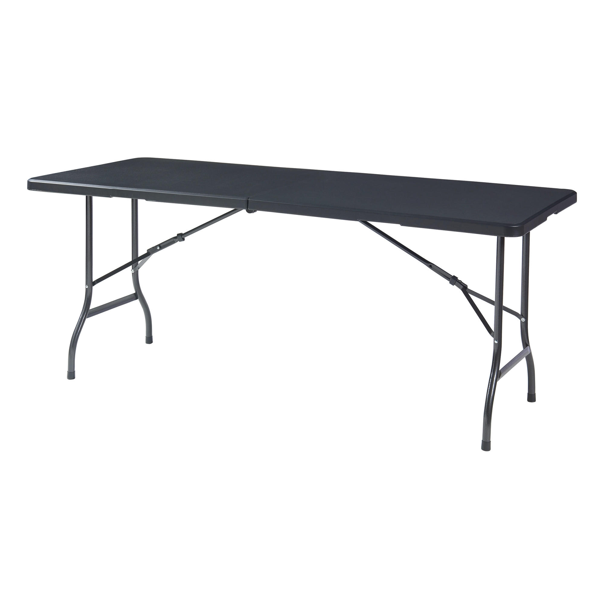 KLAPPTISCH Ljusnarsberg - Schwarz, Kunststoff/Metall (180/75/72cm) - [en.casa]