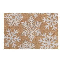 FUSSMATTE - Hellbraun, Kunststoff/Textil (60/40cm) - Relaxdays