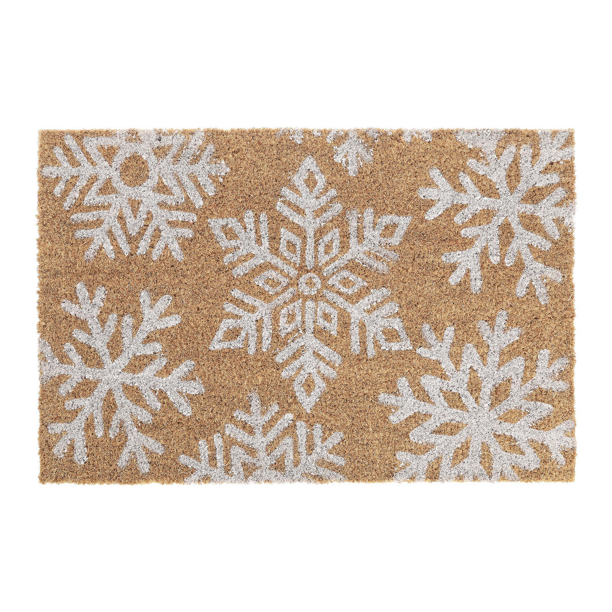 FUSSMATTE - Hellbraun, Kunststoff/Textil (60/40cm) - Relaxdays