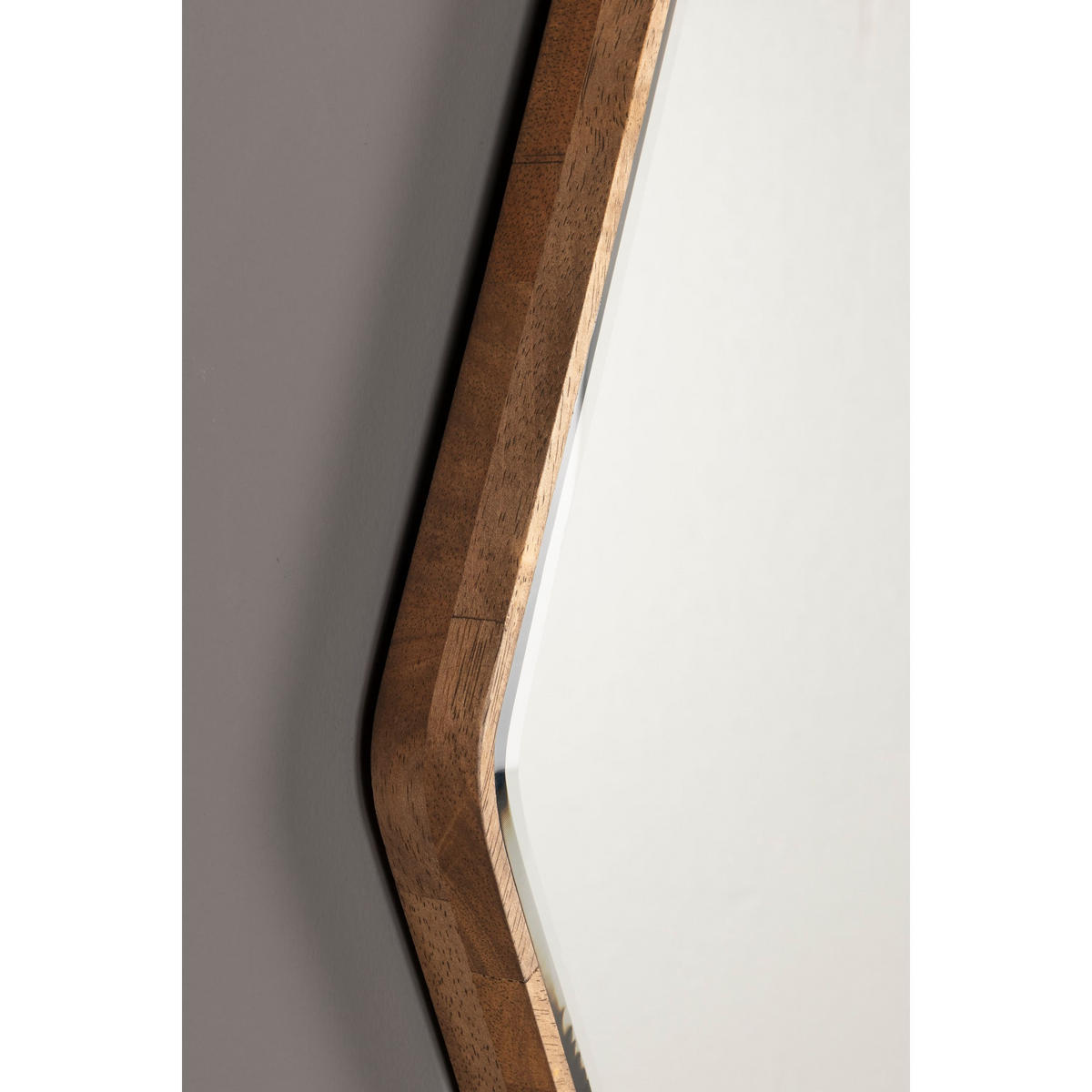 WANDSPIEGEL Bryn Asymmetrische Form - Braun, Holz (41.5/50/3cm) - Dutchbone