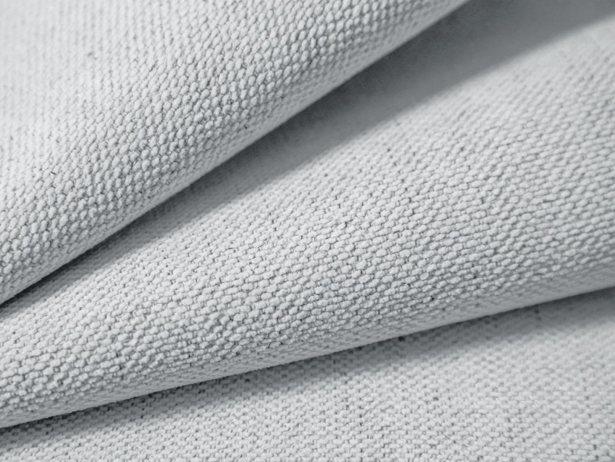 SYMMETRISCHES-MODULARES-ECKSOFA Campi aus strukturiertem Stoff hellgrau 6 Sitzplätze - Hellgrau, Textil (255/255cm) - Cosmopolitan Design