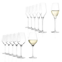 WEISSWEINKELCH Exquisit Royal Champagnerkelche/e Set 12 tlg - Transparent, Glas (0.42L) - Stölzle