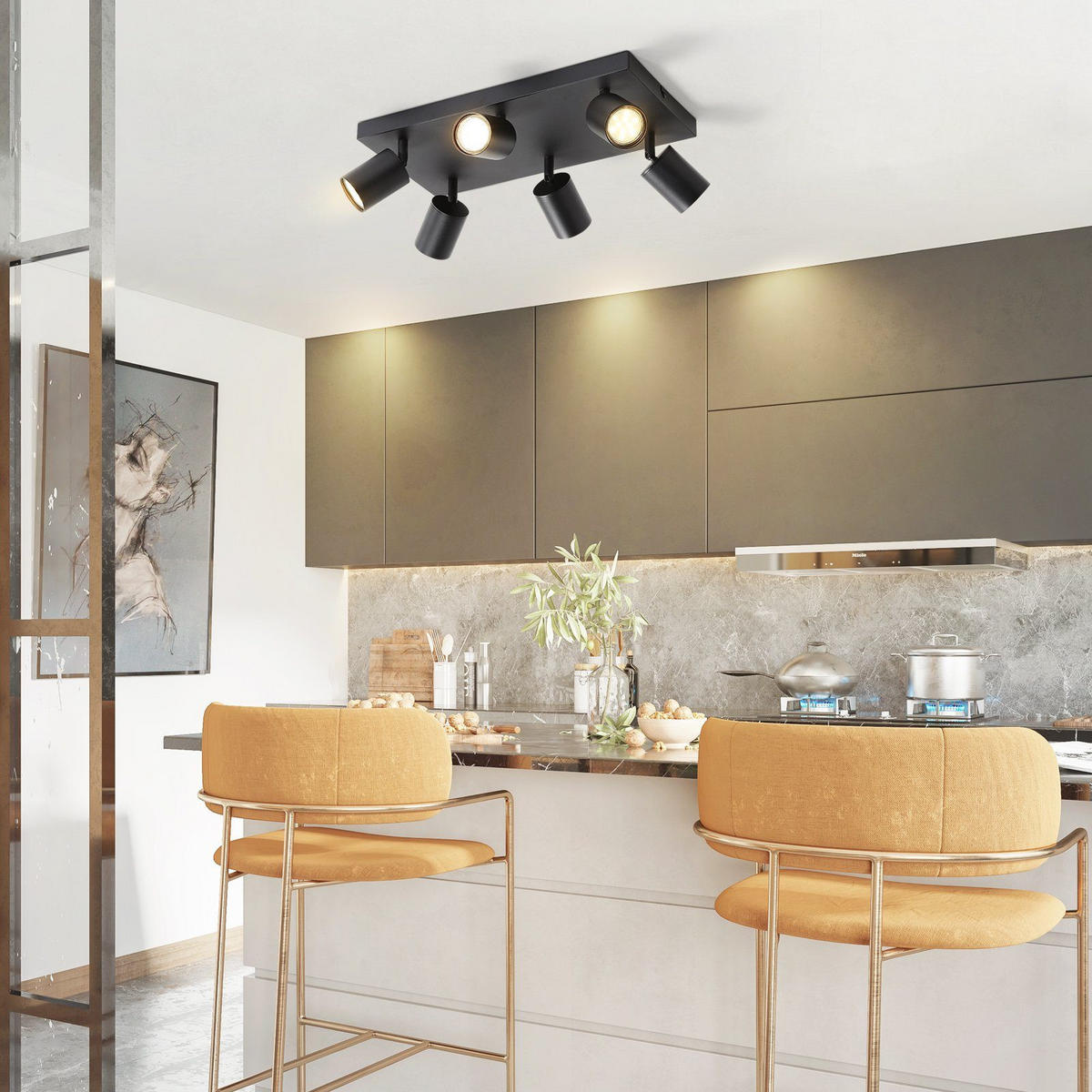 STRAHLER Eiszapfen 40/20/14 cm - Schwarz, Metall (40/20/14cm) - Nettlife