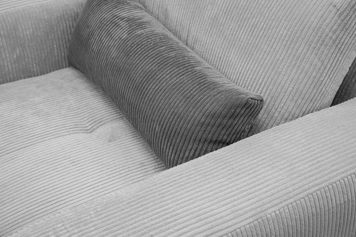 SESSEL OLI in Cordstoff hellgrau - Hellgrau, Holz/Textil (130/91/108cm) - Courtois Laville