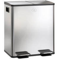 ABFALLEIMER Silberfarben 1 Stück - Silberfarben, Metall (36/51.6/45.8cm) - GiPP