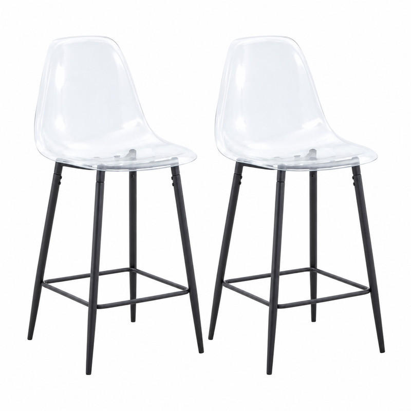 Meubliv Barhocker Schwarz 45x102x51 cm