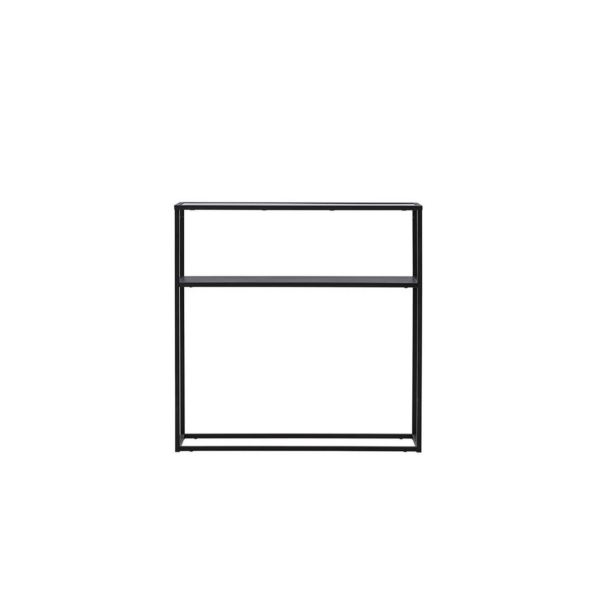 KONSOLENTISCH, Bogota, Schwarz, Glas, 80 x 30 x 80 cm - Schwarz, Glas/Metall (30/80/80cm) - ebuy24