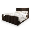 BOXBETT LAGO 180x200 cm mit Matratze und Topper - Braun - Braun, Holz (180/200cm) - MASSENO
