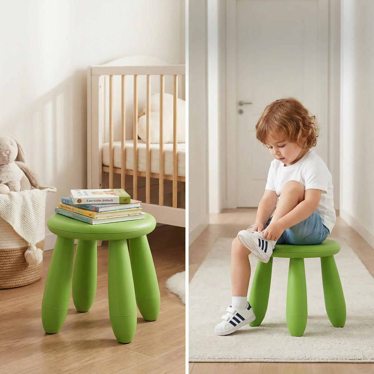 STOLIČKA Zelená plastová 26 cm - zelená barva, plast (28/26/28cm) - Relaxdays