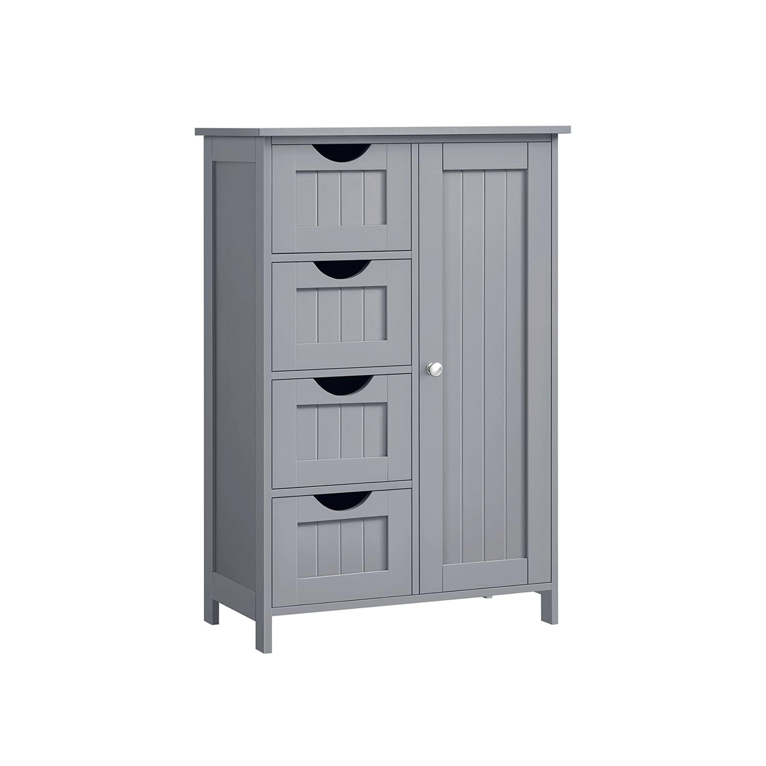 Hansiro Badezimmerschrank Grau 55x82x30 cm