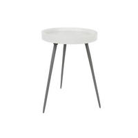 BEISTELLTISCH Novel - Weiß - 33/33/45 cm - Weiß, Stein (33/33/45cm)