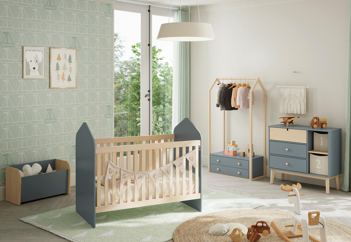 SCHRANK Esteban Grün 80/40/170 cm - Grün, Holz (40/170/80cm) - Calicosy