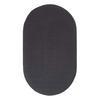 TEPPICH geflochten oval 60/90 cm - Schwarz, Textil (60/90cm) - Homescapes