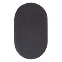 TEPPICH geflochten oval 50/80 cm - Schwarz, Textil (50/80cm) - Homescapes