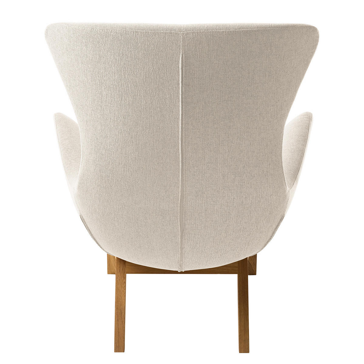 SESSEL mit Holzfüßen - Eichefarben/Beige, Eichenholz/Holz (84/99/96cm) - home24