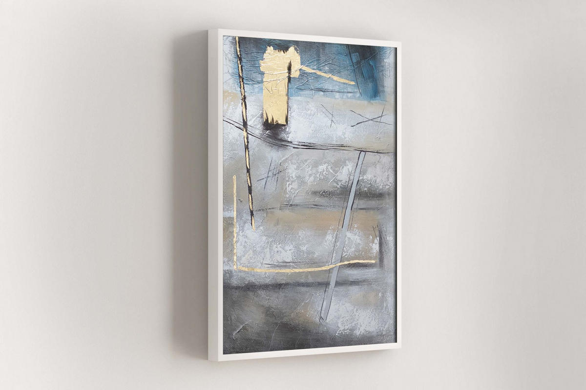 ULJANA SLIKA 75/100 cm, Životinje - siva, tekstil/drvo (75/100cm) - KUNSTLOFT