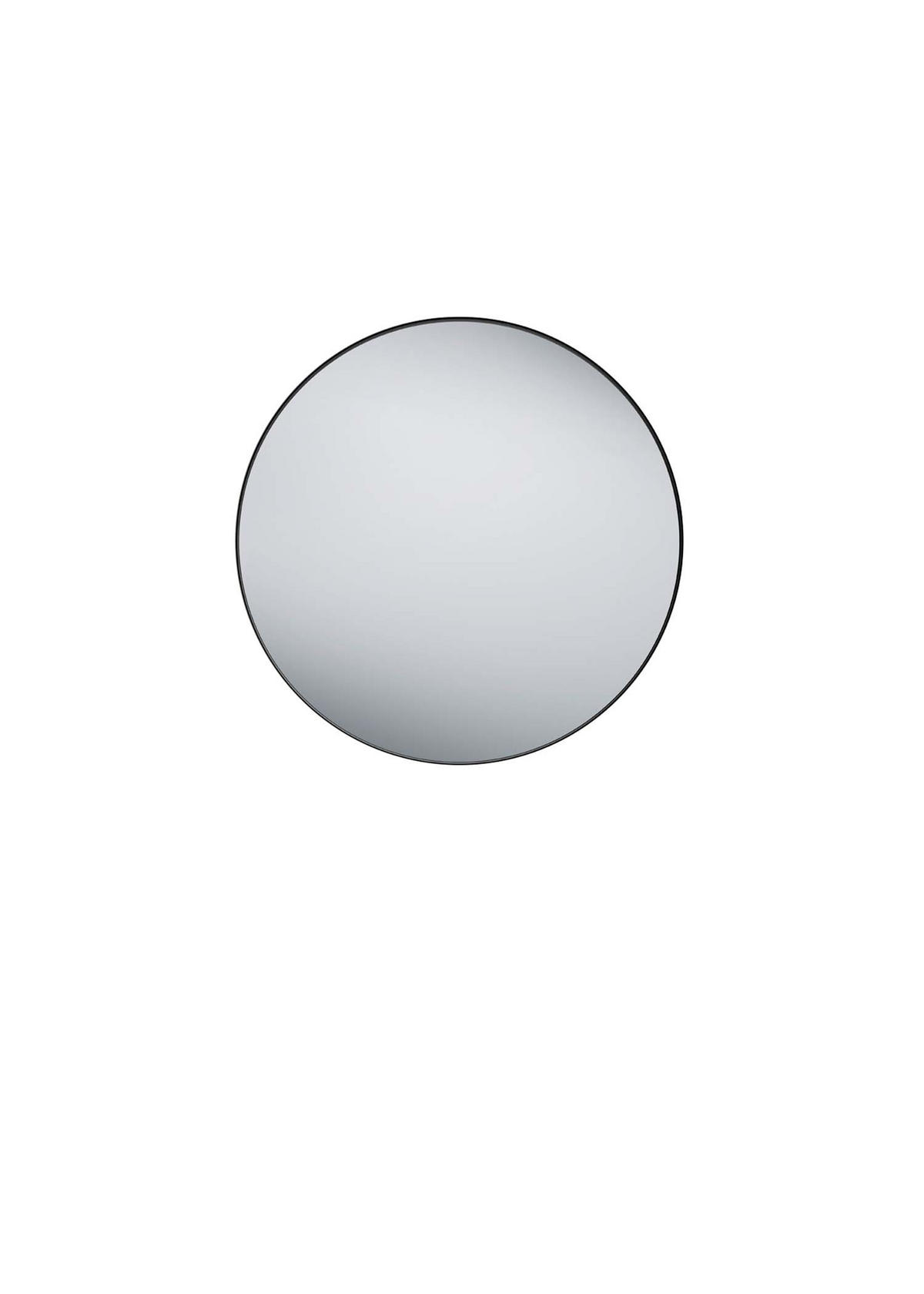 WANDSPIEGEL Britney Schwarz - Ø 80cm - Schwarz, Metall (80/80/2cm) - Niermann