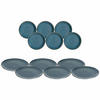 TELLERSET Matera blau 12er Set - Blau, Keramik (1/1/1cm) - Leonardo Living