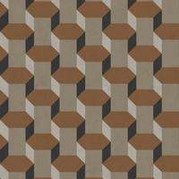 VLIESTAPETE - Vintage Geometrics Braun - Braun, Papier/Kunststoff (52/1000cm) - Sublime