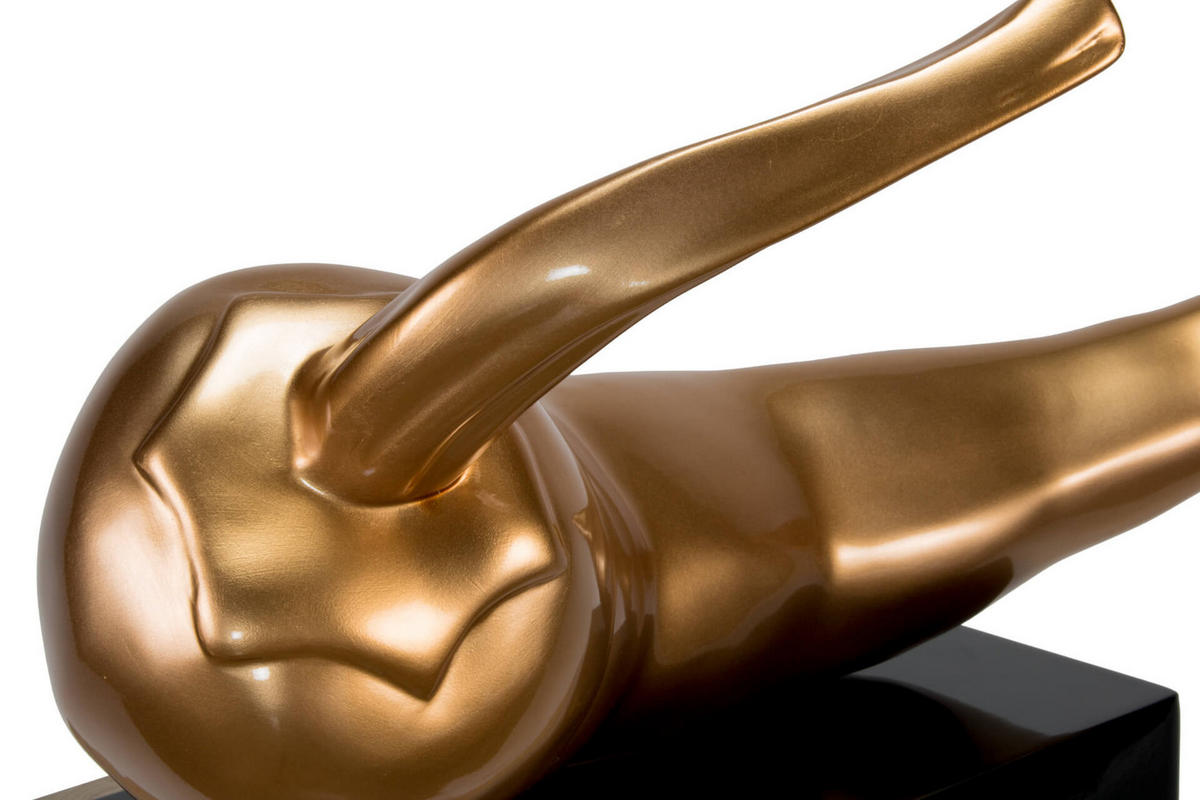 SKULPTUR Gold 48/55 cm - Goldfarben, Stein (4.2/55/17cm) - KUNSTLOFT