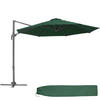 SONNENSCHIRM Daria,UV-Schutz 50+, inklusive Schutzhülle,grün - Grün, Metall (300/372cm) - tectake