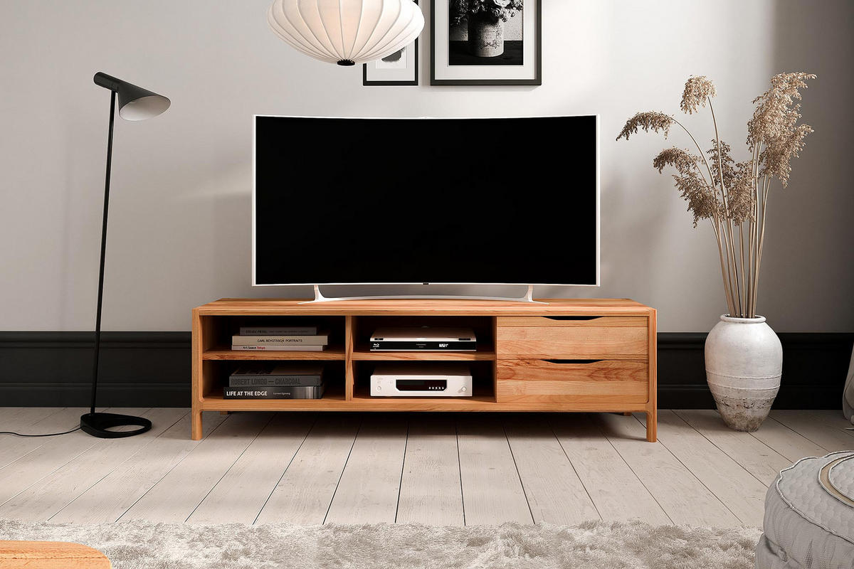 TV-SCHRANK PAUL Kernbuche - Kernbuche, Holz (160/48/50cm) - byoak