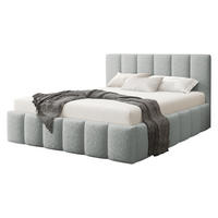 POLSTERBETT Lunaro - Hellgrau, Holz/Textil (160/200cm) - MIRJAN24