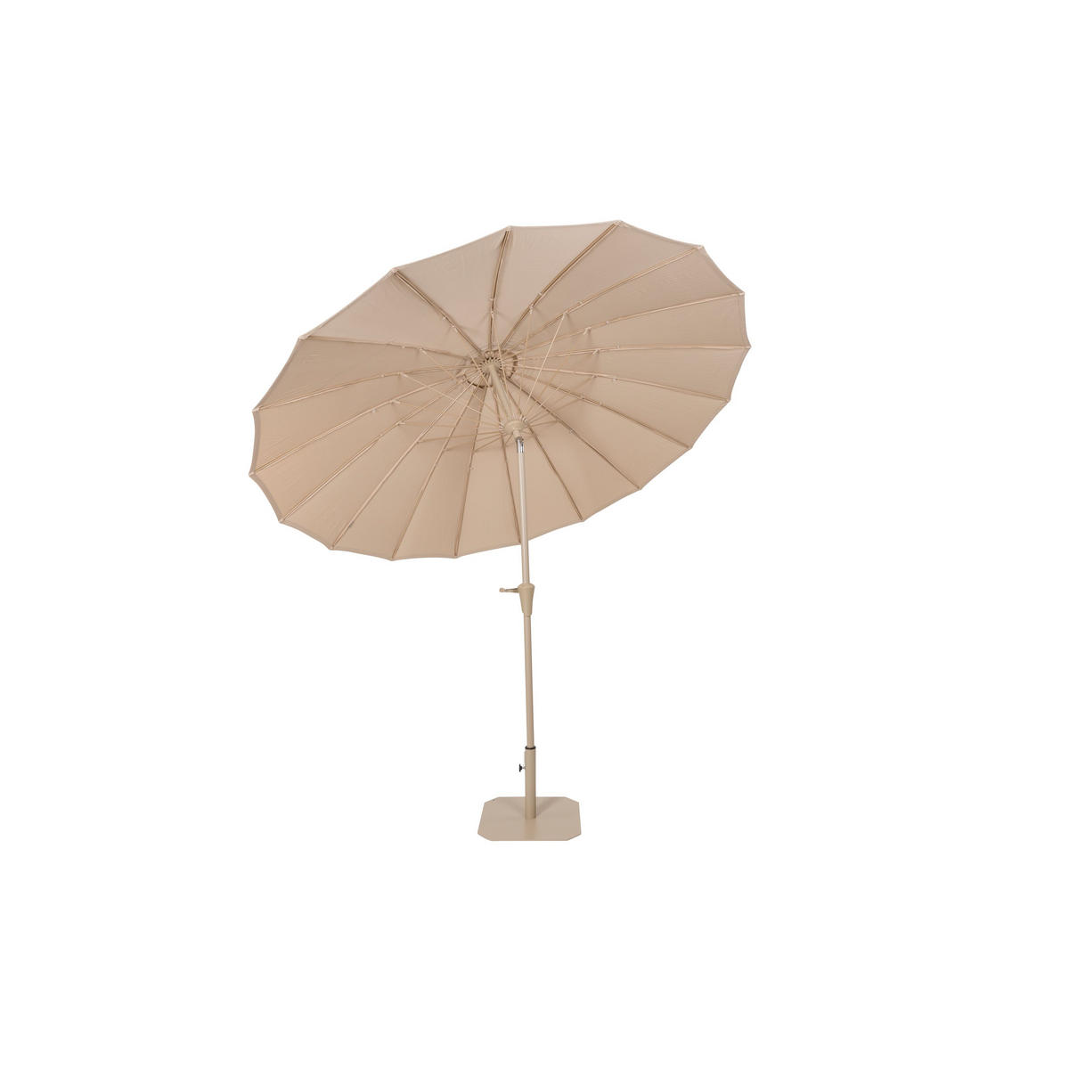 SONNENSCHIRM Sunshine Set Braun - Beige, Kunststoff (250/250cm) - Zuiver
