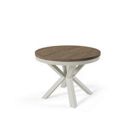ESSTISCHE NORVIX - Kaschmir/Nussbaumfarben, Holzwerkstoff (120/120/76cm) - Meblini
