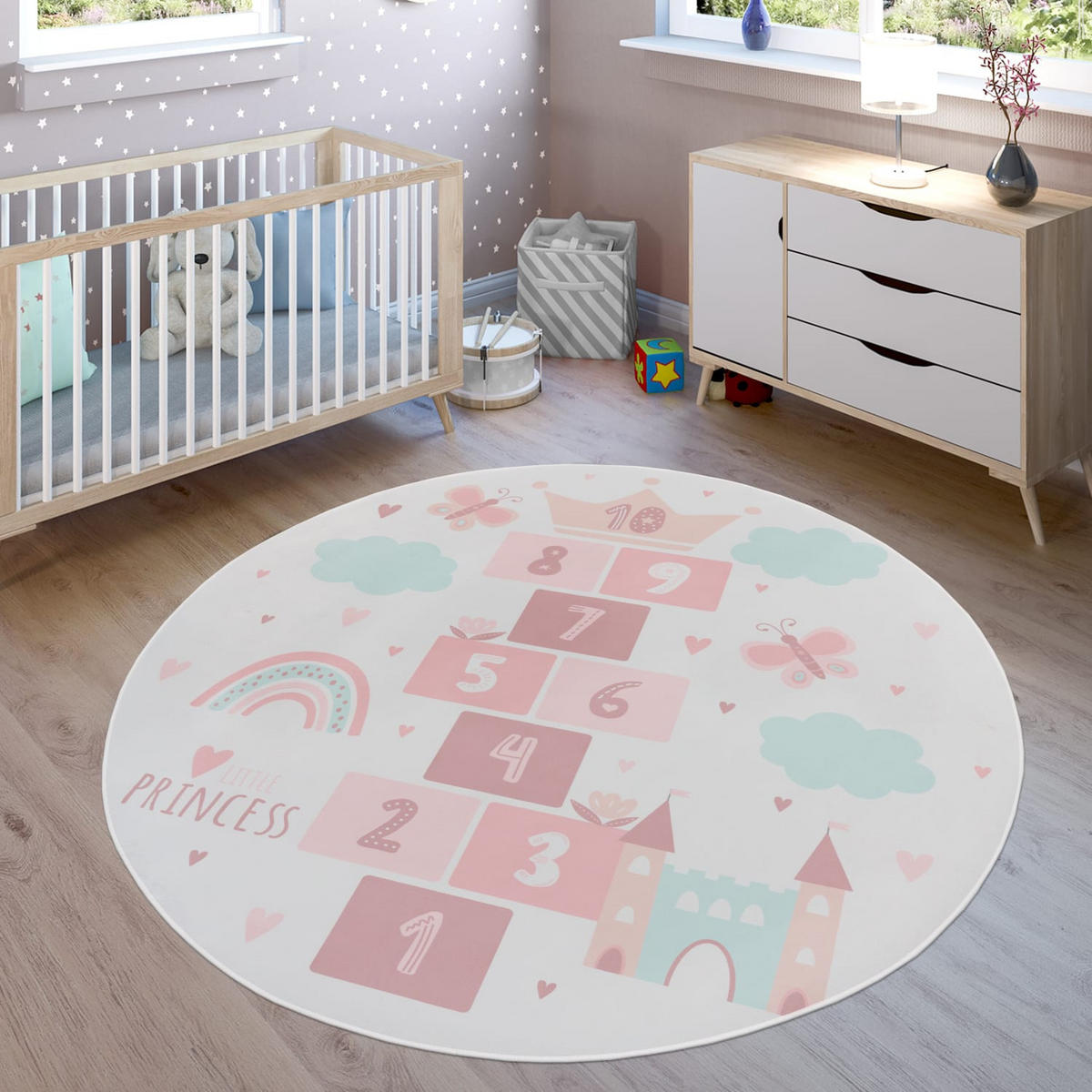 KINDERTEPPICH 160/160 cm Bino 585 - Creme, Kunststoff (160/160cm) - Paco Home