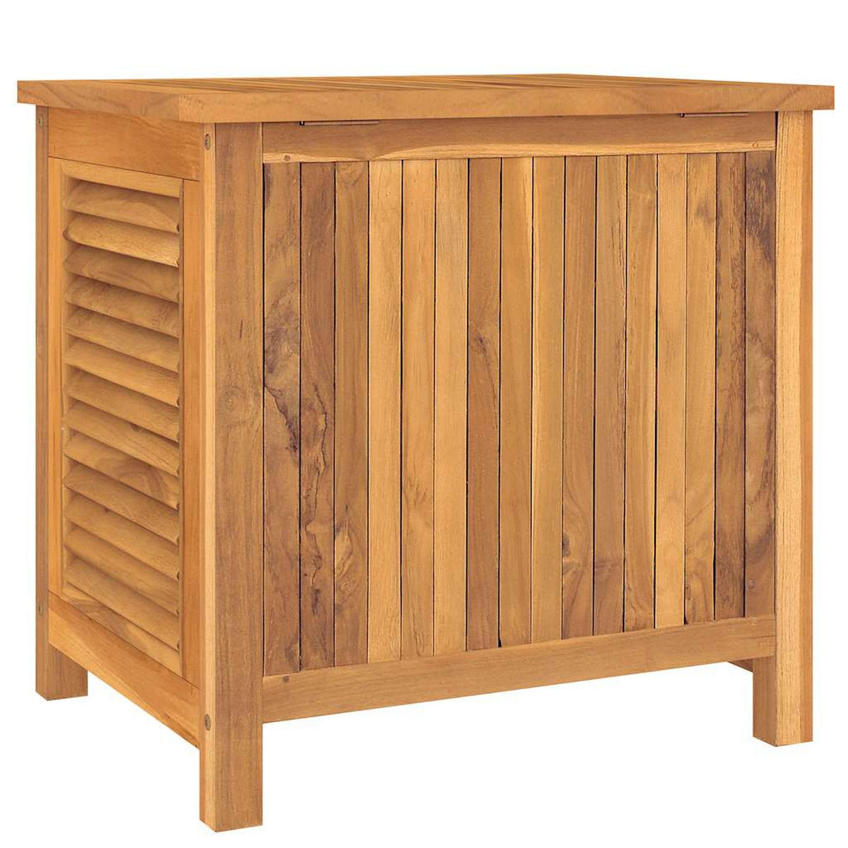 GARTENBOX Mit Beutel 60/50/58 Cm Massivholz Teak - Braun, Holz (60/58/50cm) - vidaXL