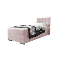 BOXBETT ZILANO 2 mit Matratze H3 und Topper 90x200 Itaka 58 - Pink, Holz/Textil (90/200cm) - Bedante